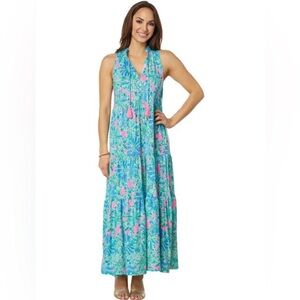 Rare Lilly Pulitzer maxi dress size XXS fits up to size S